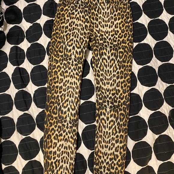 NWOT leopard print skinny jean/jegging - Picture 3 of 4